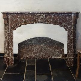 Antiker Kamin Marmor rot